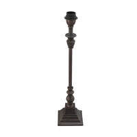 Arlington Aged Bronze Metal Table Lamp Base 12x12x48cm