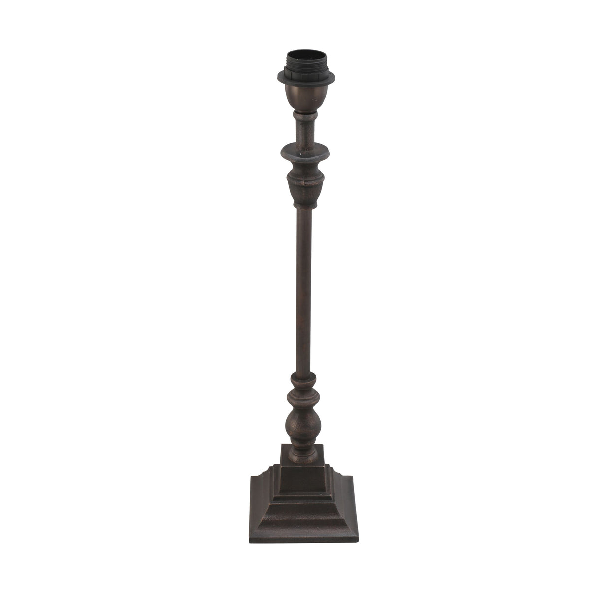 Arlington Aged Bronze Metal Table Lamp Base 12x12x48cm