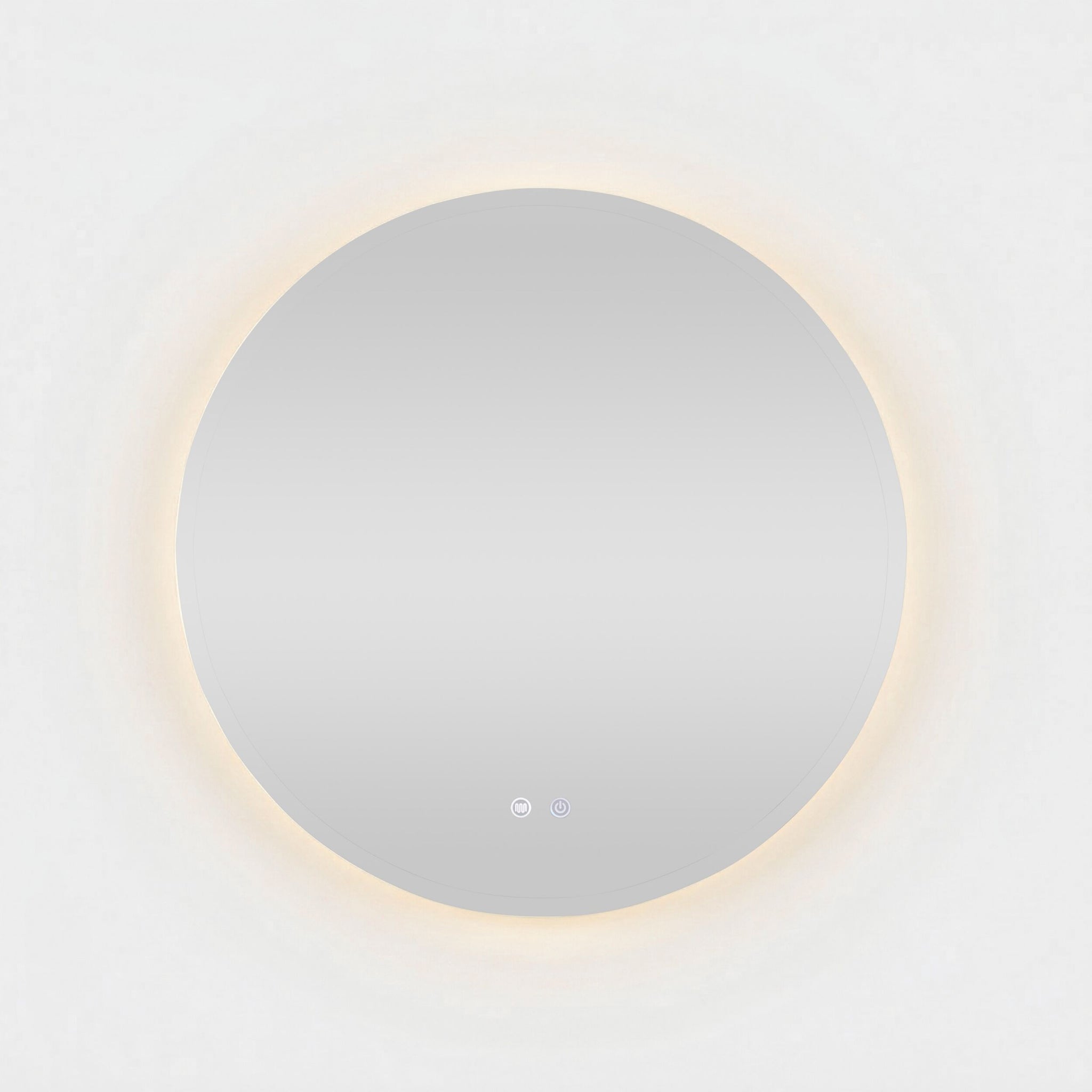 Bowen Round LED Vanity Mirror Silver 90cm