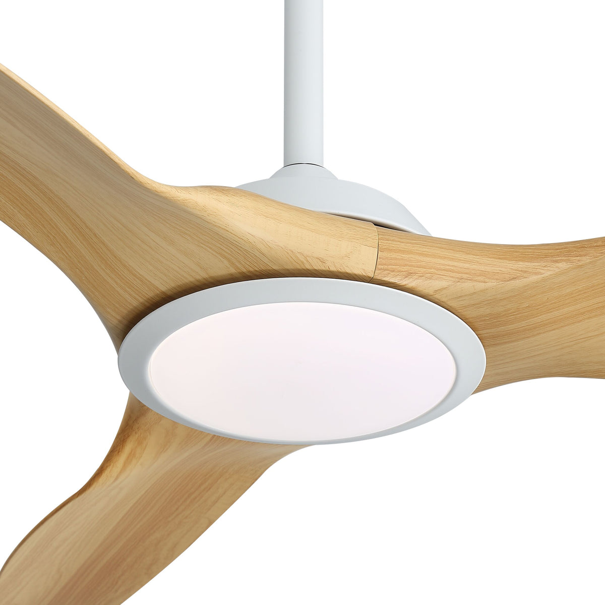 Harbour 132cm Indoor DC Fan - White with Natural ABS Blades