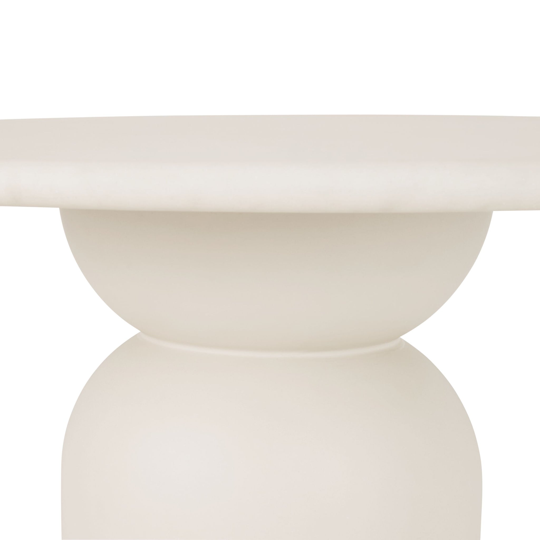 Mae Round Dining Table 130cm Ivory Stone