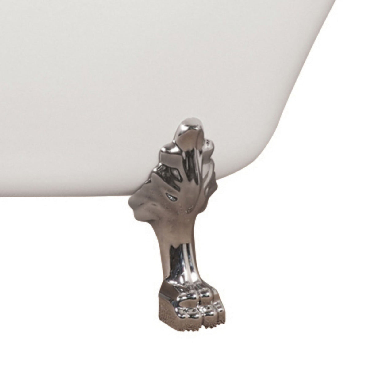 Alto White Bath 1520mm with Chrome Feet Package