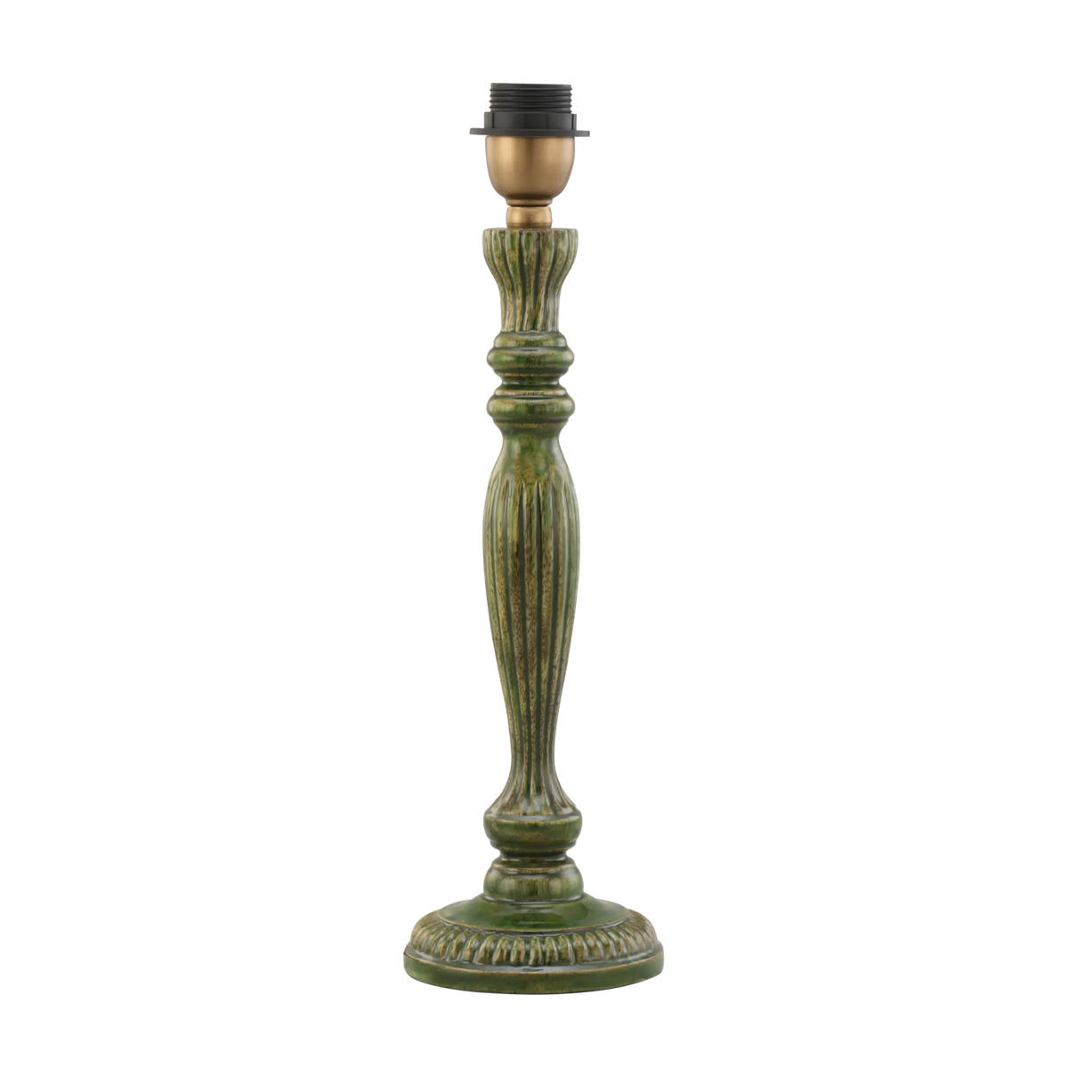Zarina Meena Green Wooden Table Lamp Base