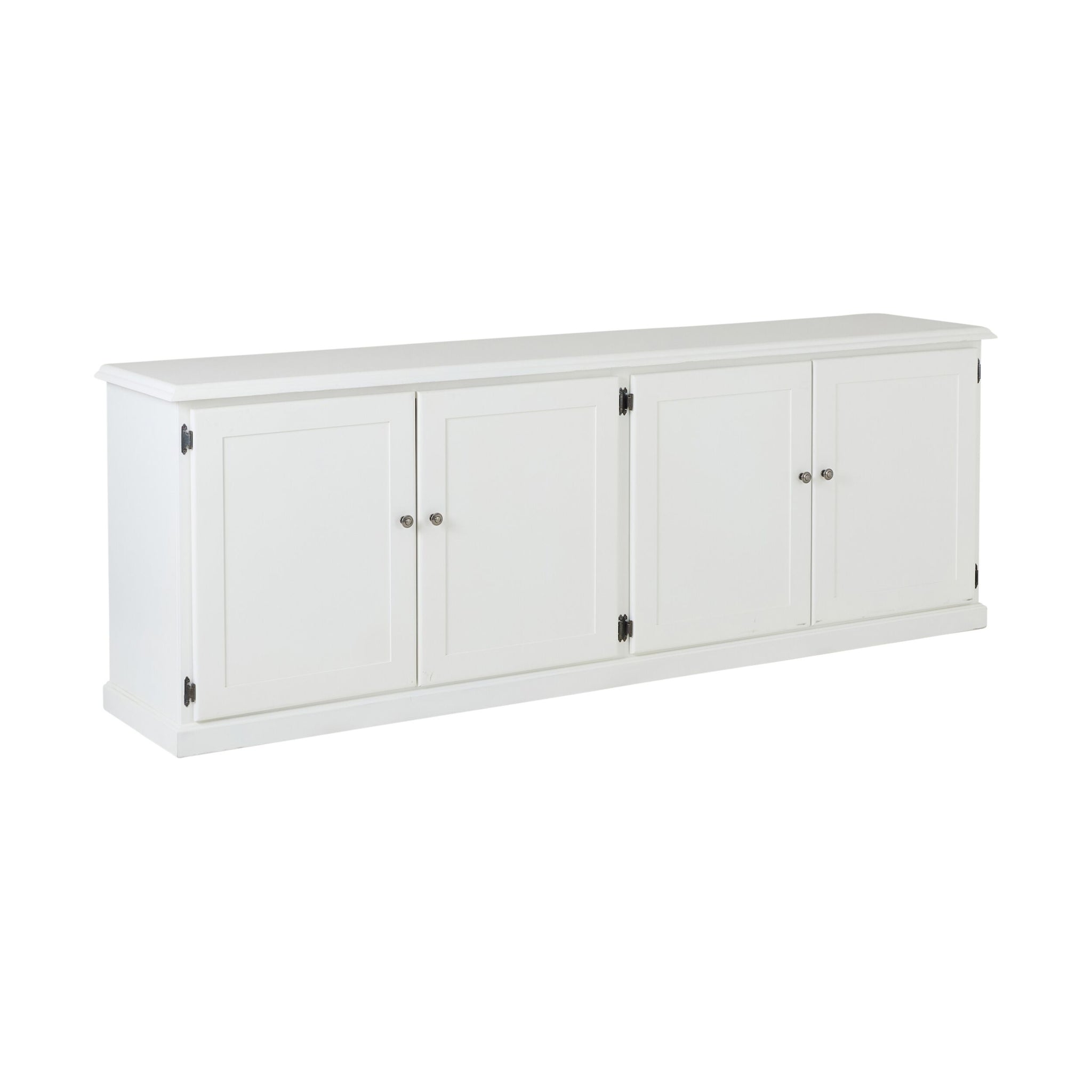 Armand 4 Door Book Cabinet 240 x 83cm White