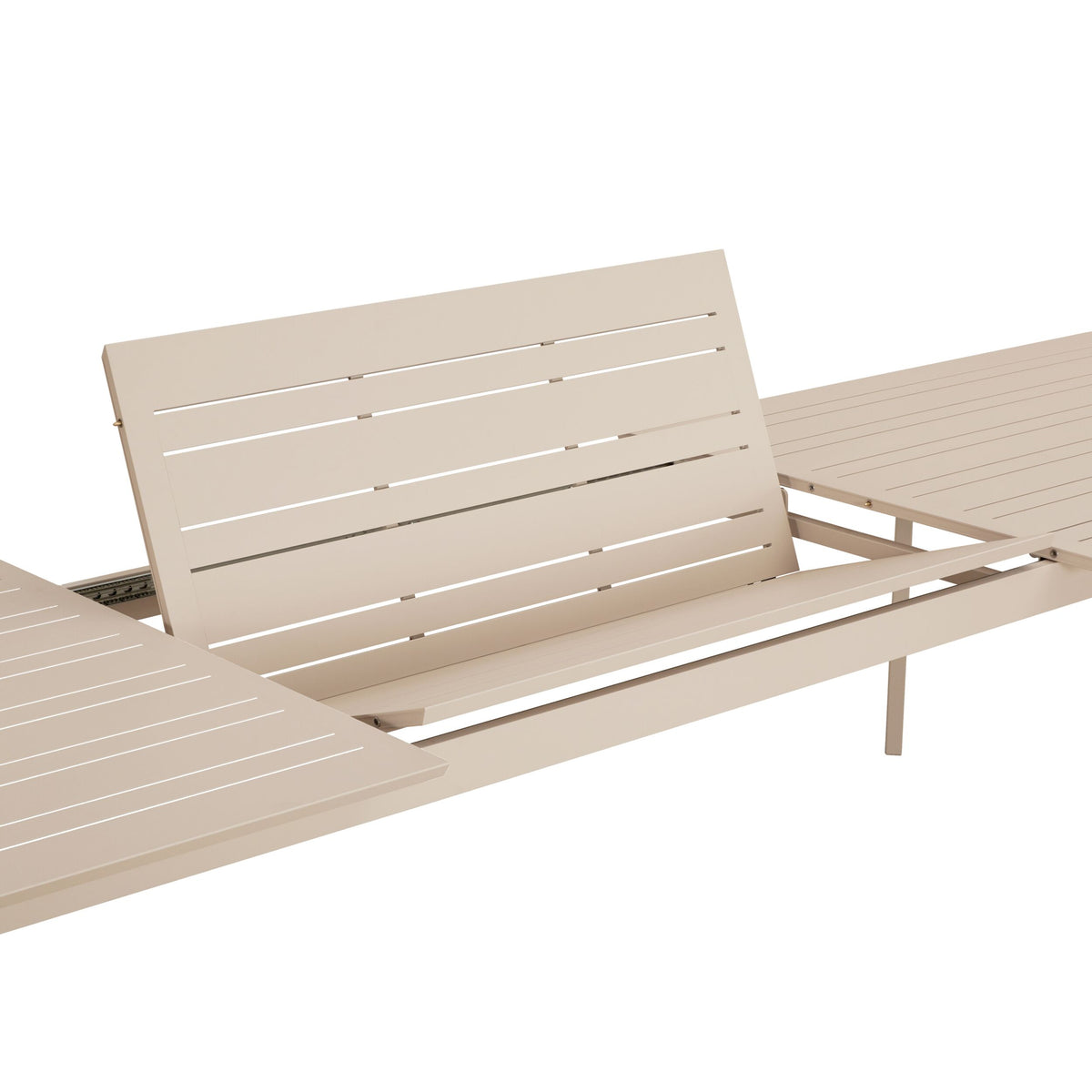 Santana Aluminium Dining Table 260cm (Extends to 370cm) Taupe