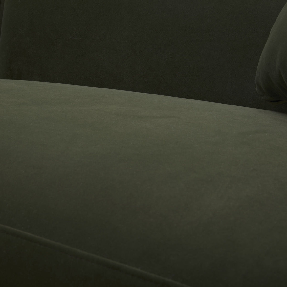 Wylder 4 Seater Curved Sofa Velvet Eucalyptus