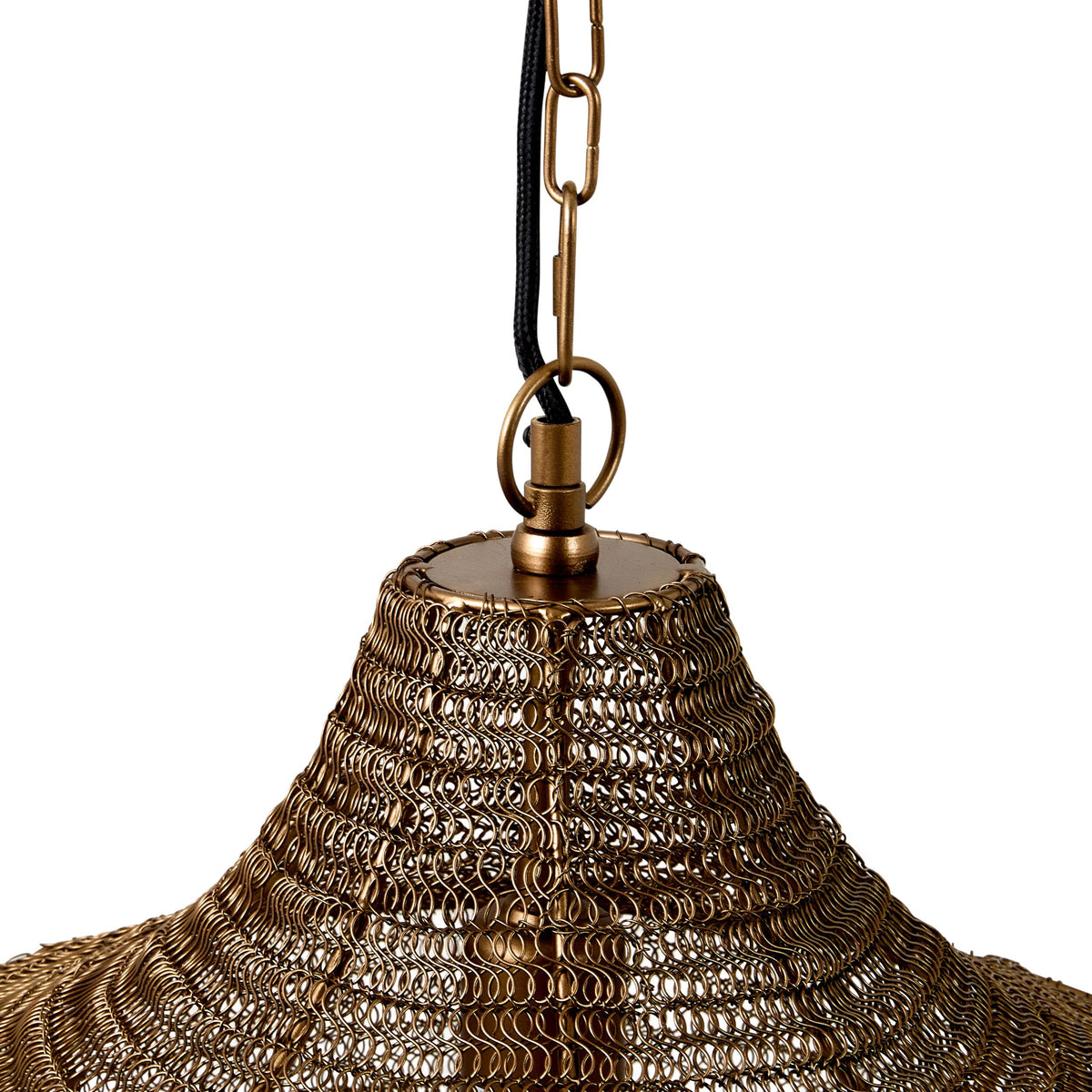 Sahara Metal Wire Pendant Antique Brass 40x40x44cm