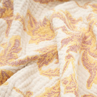 Jacquard Garden Cotton Throw 130x170cm Brocade
