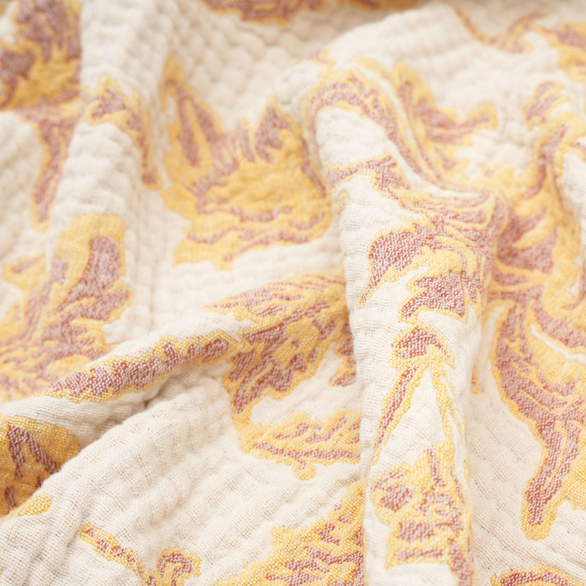 Jacquard Garden Cotton Throw 130x170cm Brocade