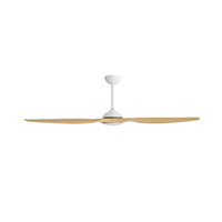 Harbour 162cm Indoor DC Fan - White with Natural ABS Blades