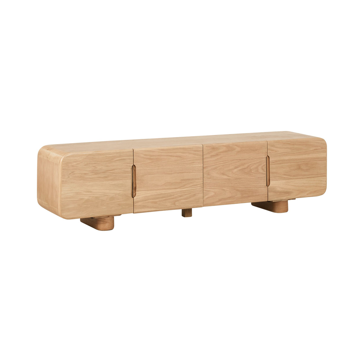 Dempsey Entertainment Unit Light Oak