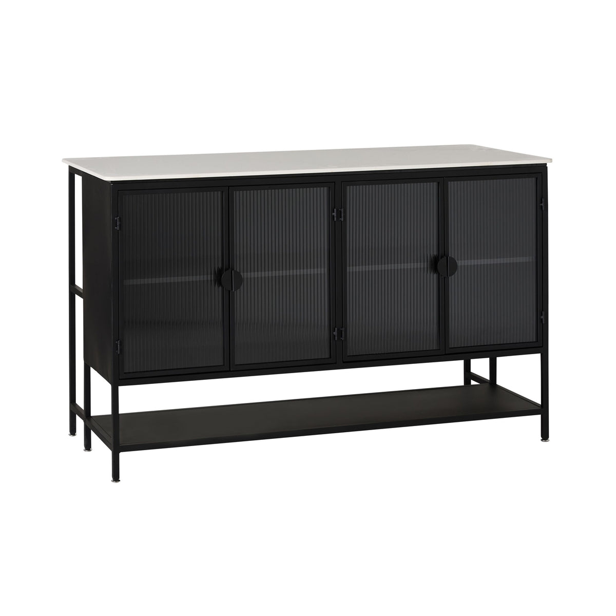 Nero Kitchen Island Bench Black 150cm