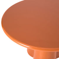 Pavia Round Dining Table Gloss Tuscan Orange