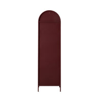 Nero 1 Door Display Cabinet Burgundy