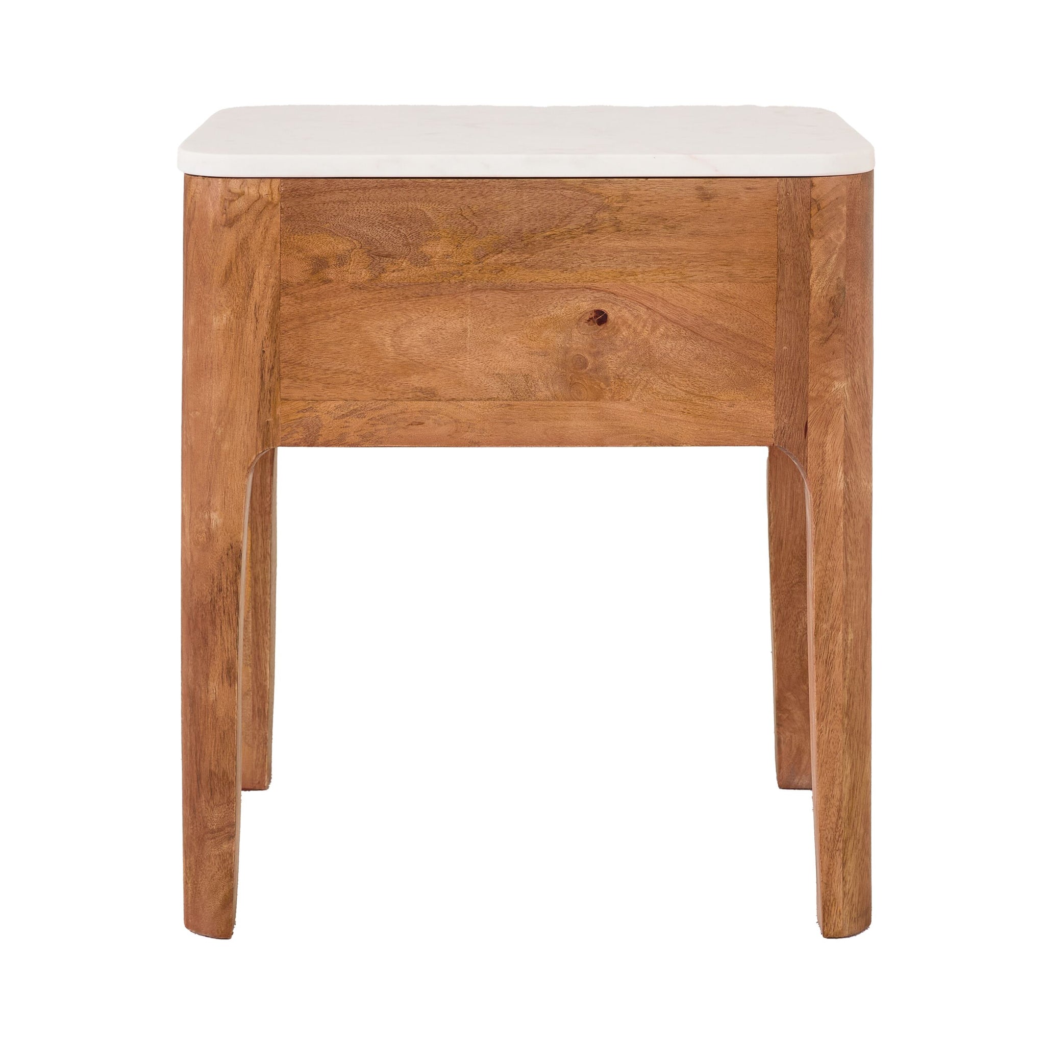 Amour Marble Top Single Drawer Bedside