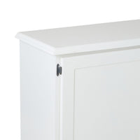 Armand 4 Door Book Cabinet 240 x 83cm White