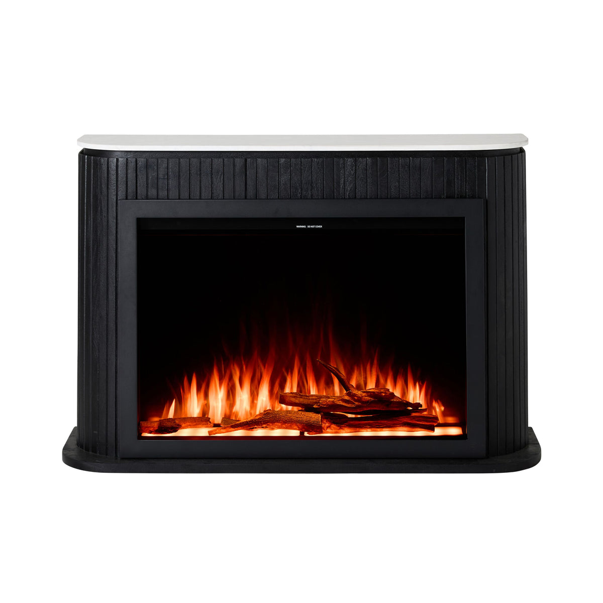 Deva Fireplace Black with Insert