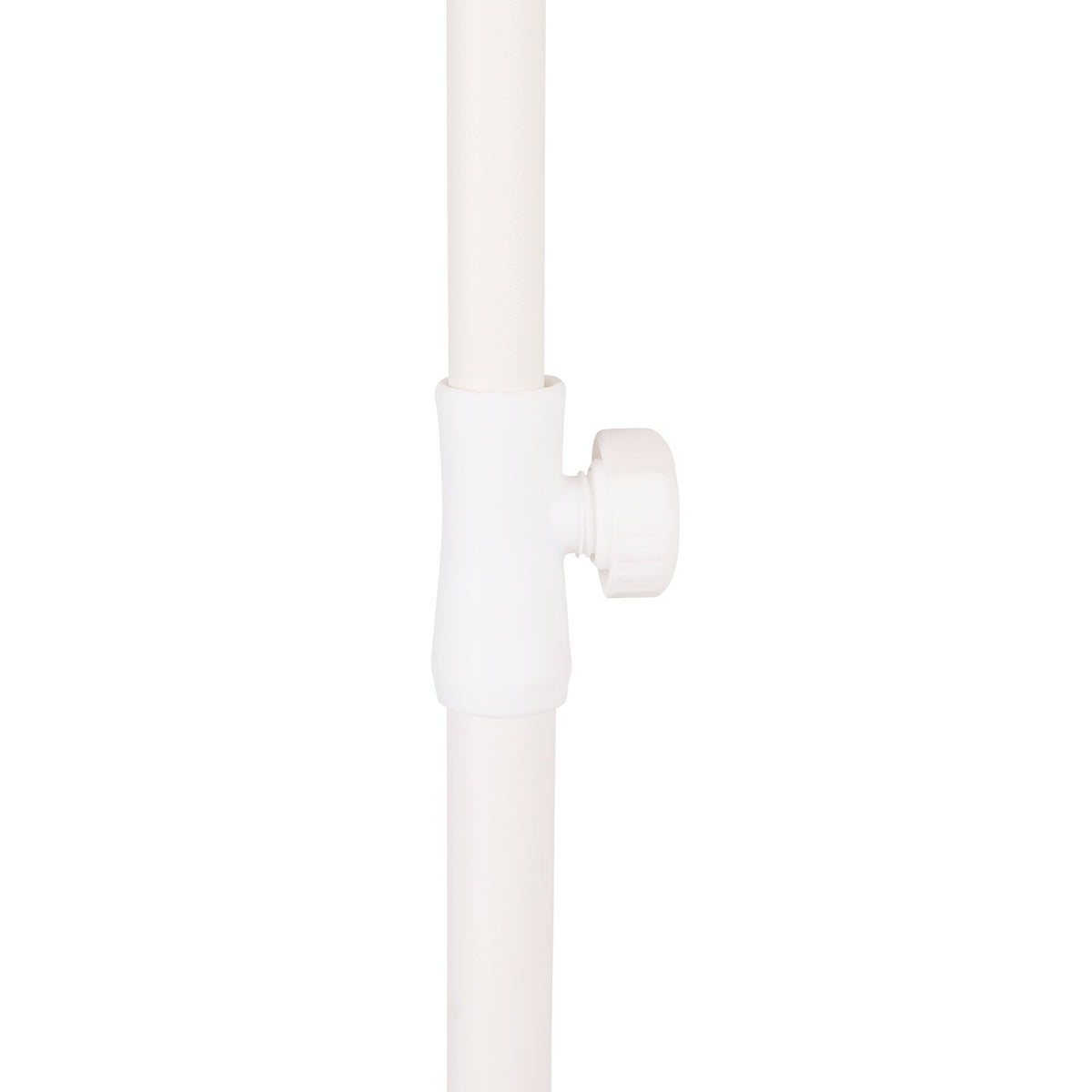 Amalfi Umbrella Scallop Edge Taupe/White Stripe