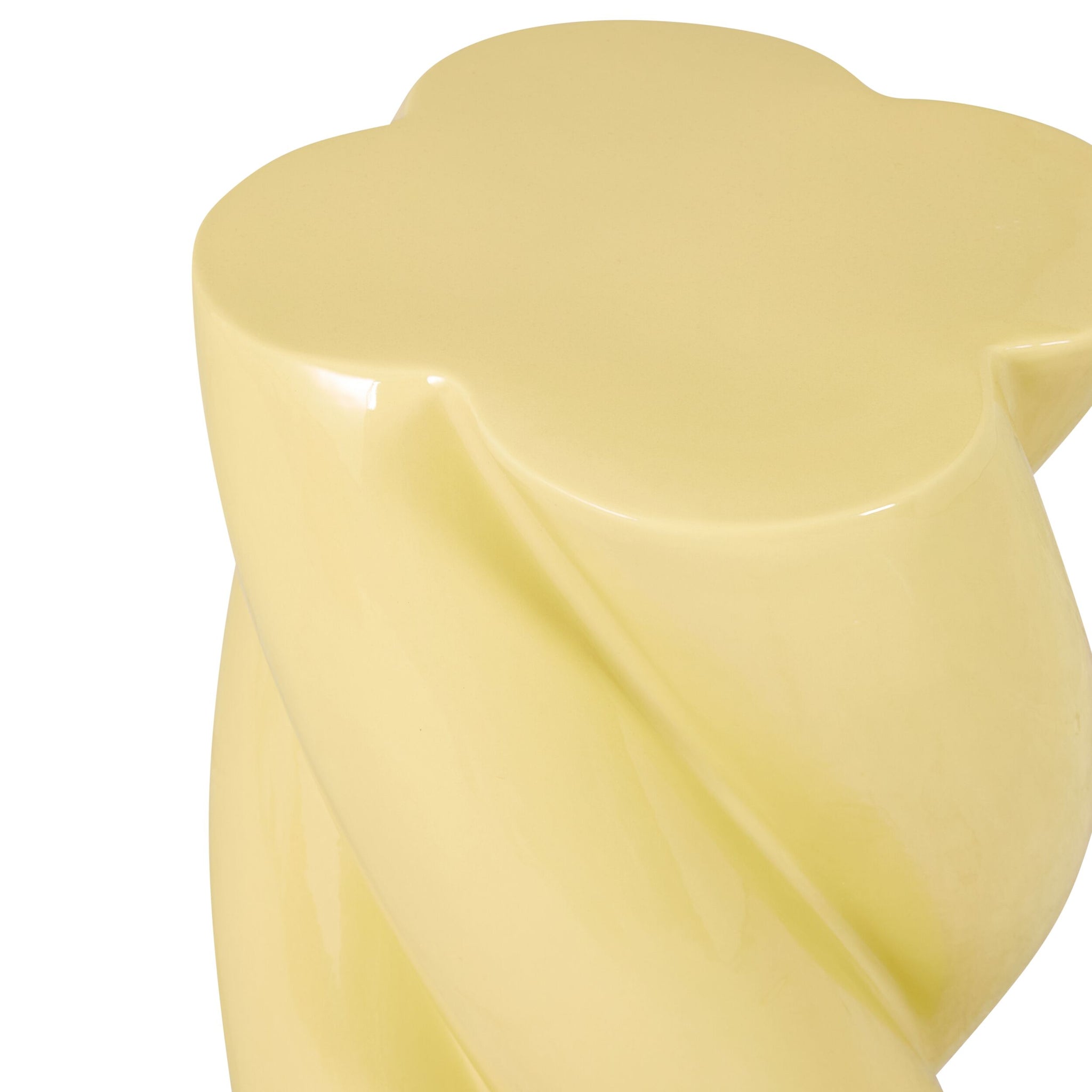 Swirl Stool Butter Yellow