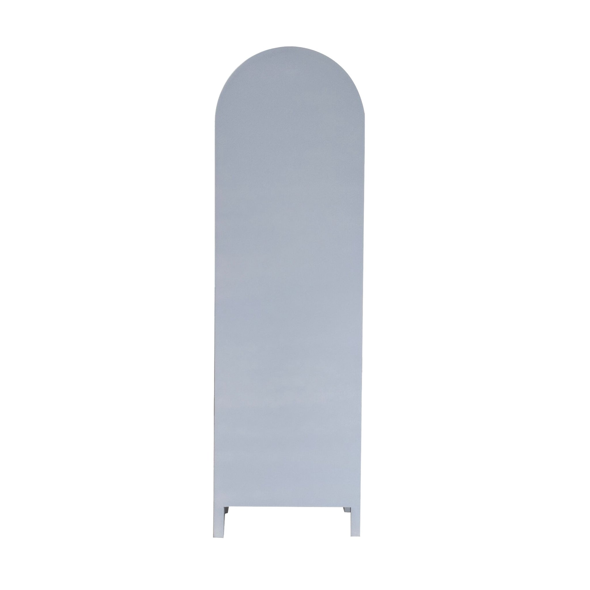 Paige Curved Display Cabinet Blue
