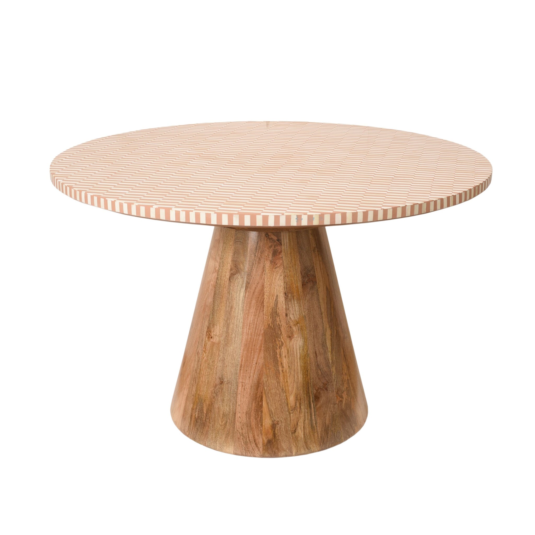 Nylah Bone Inlay Dining Table 120cm