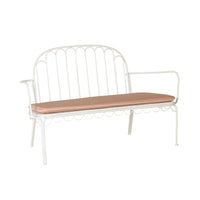 Bonnie 2 Seater Sofa with Cushion White