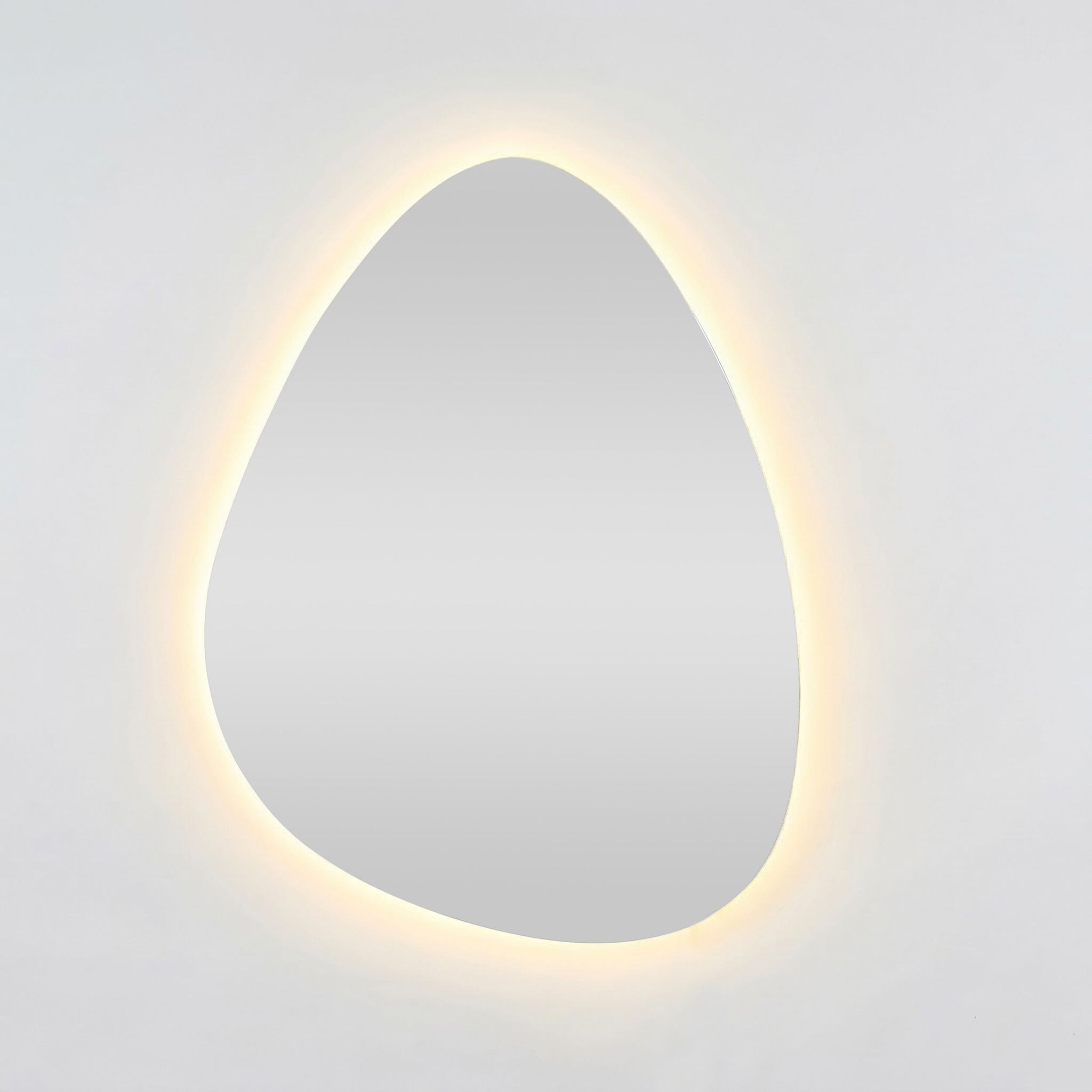 Bowen Asymmetrical LED Vanity Mirror Silver 60x80cm