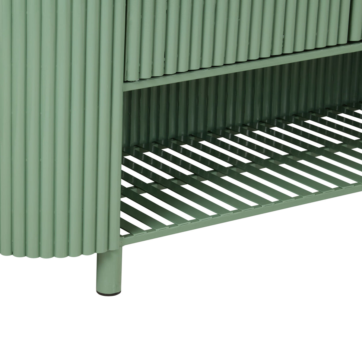 Ripple Kitchen Island Bench Sage Green