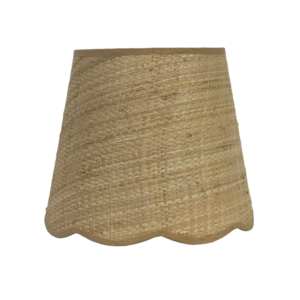 Cali Scallop Raffia Shade Natural 25cm