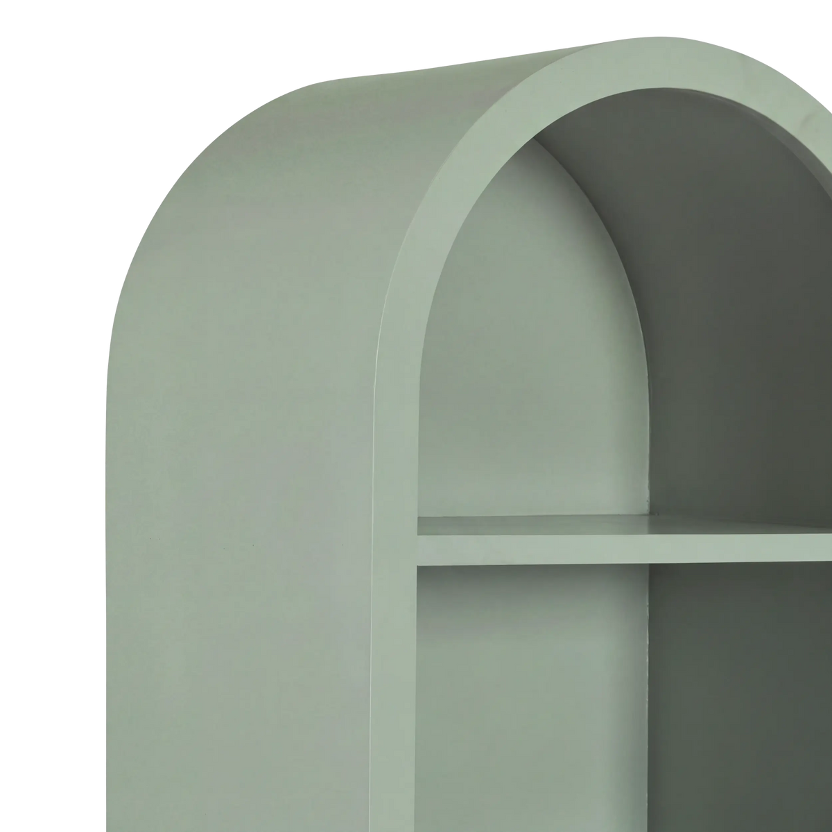 Paige Curved Bookshelf Sage