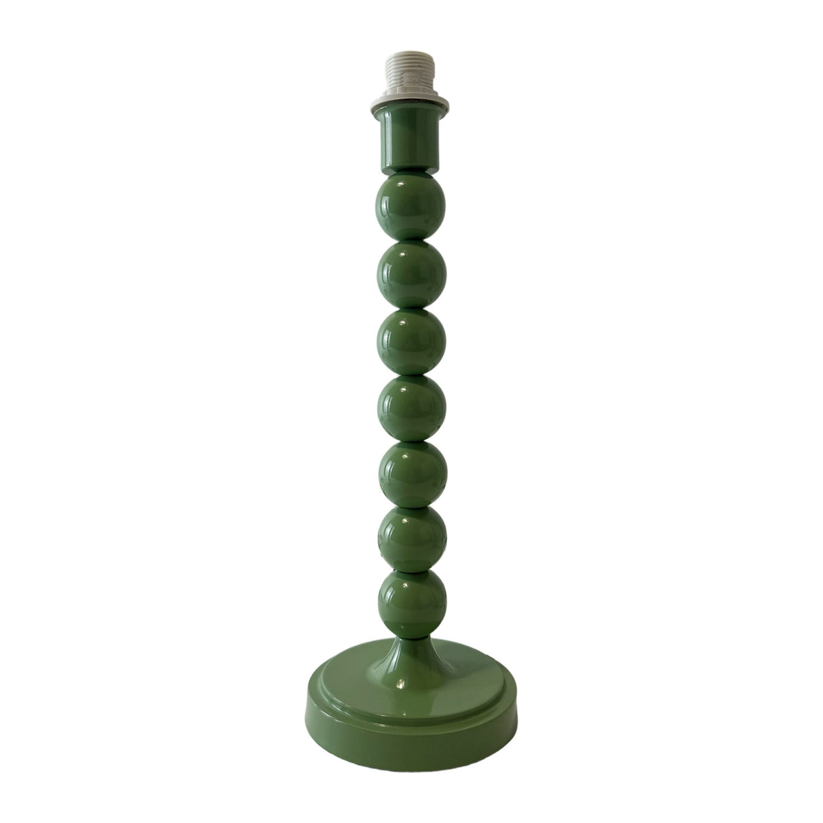 Carousel Metal Table Lamp Base Green 31cm