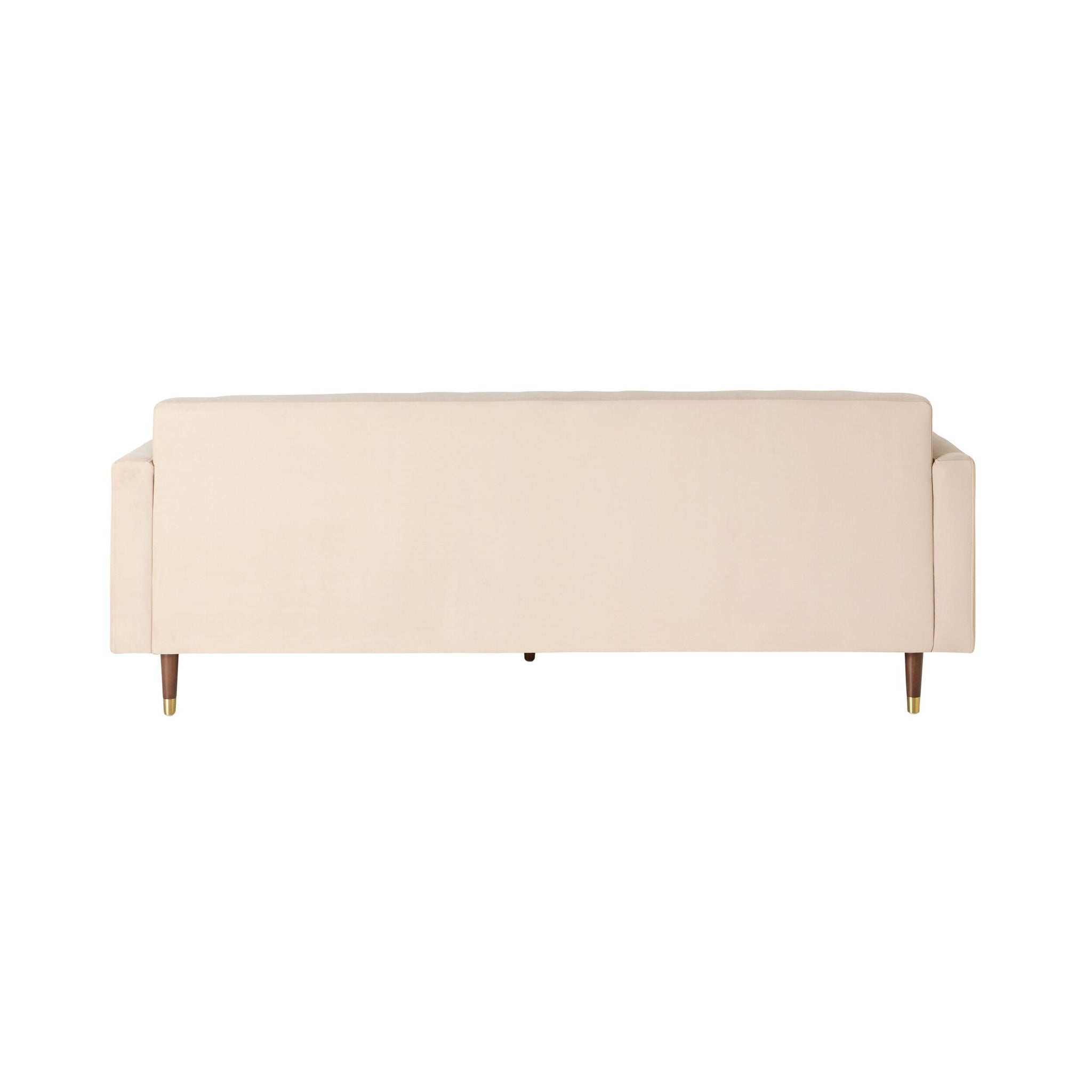 Stitch 3 Seater Velvet Sofa Taupe
