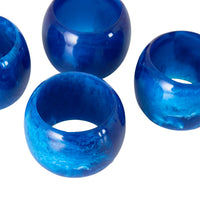 Poppi Napkin Ring Set of 4 Amalfi Blue