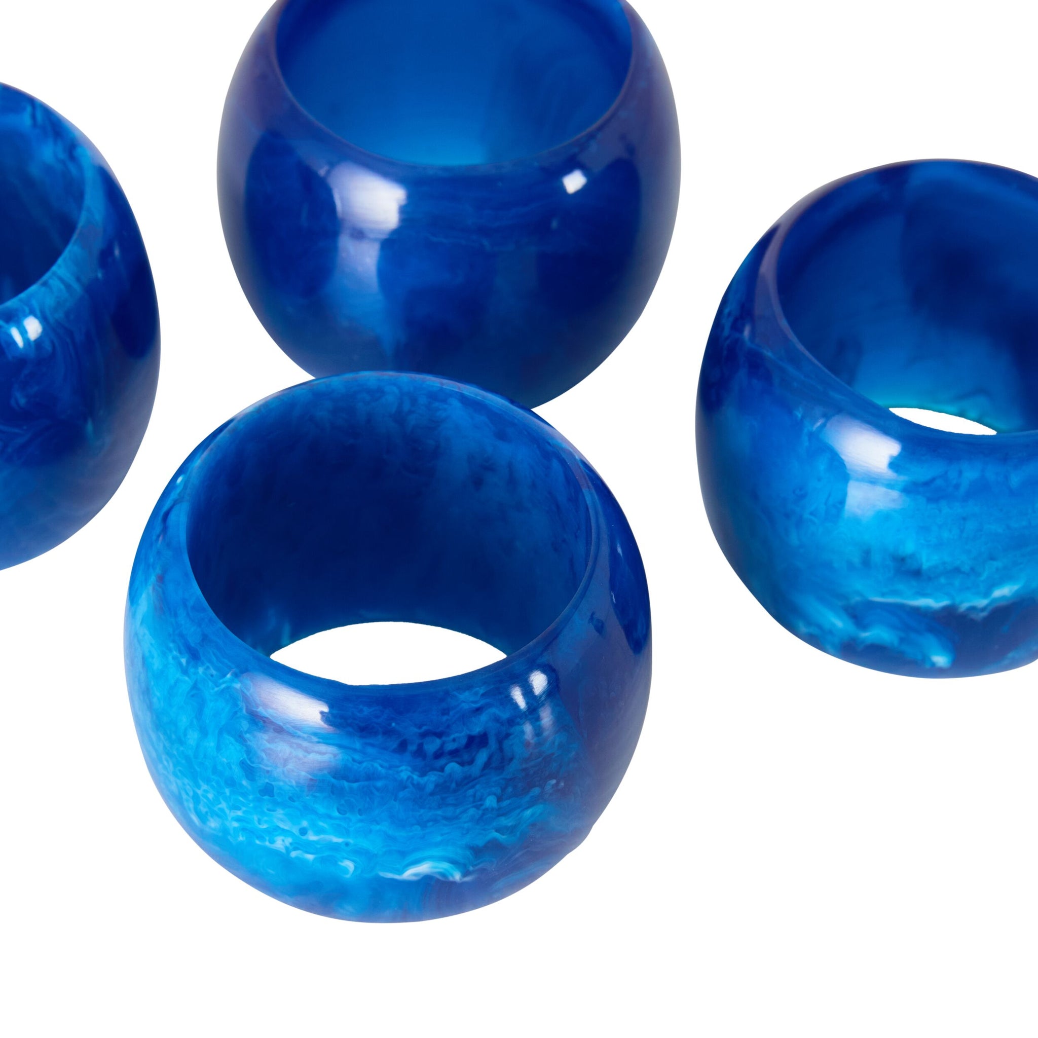 Poppi Napkin Ring Set of 4 Amalfi Blue