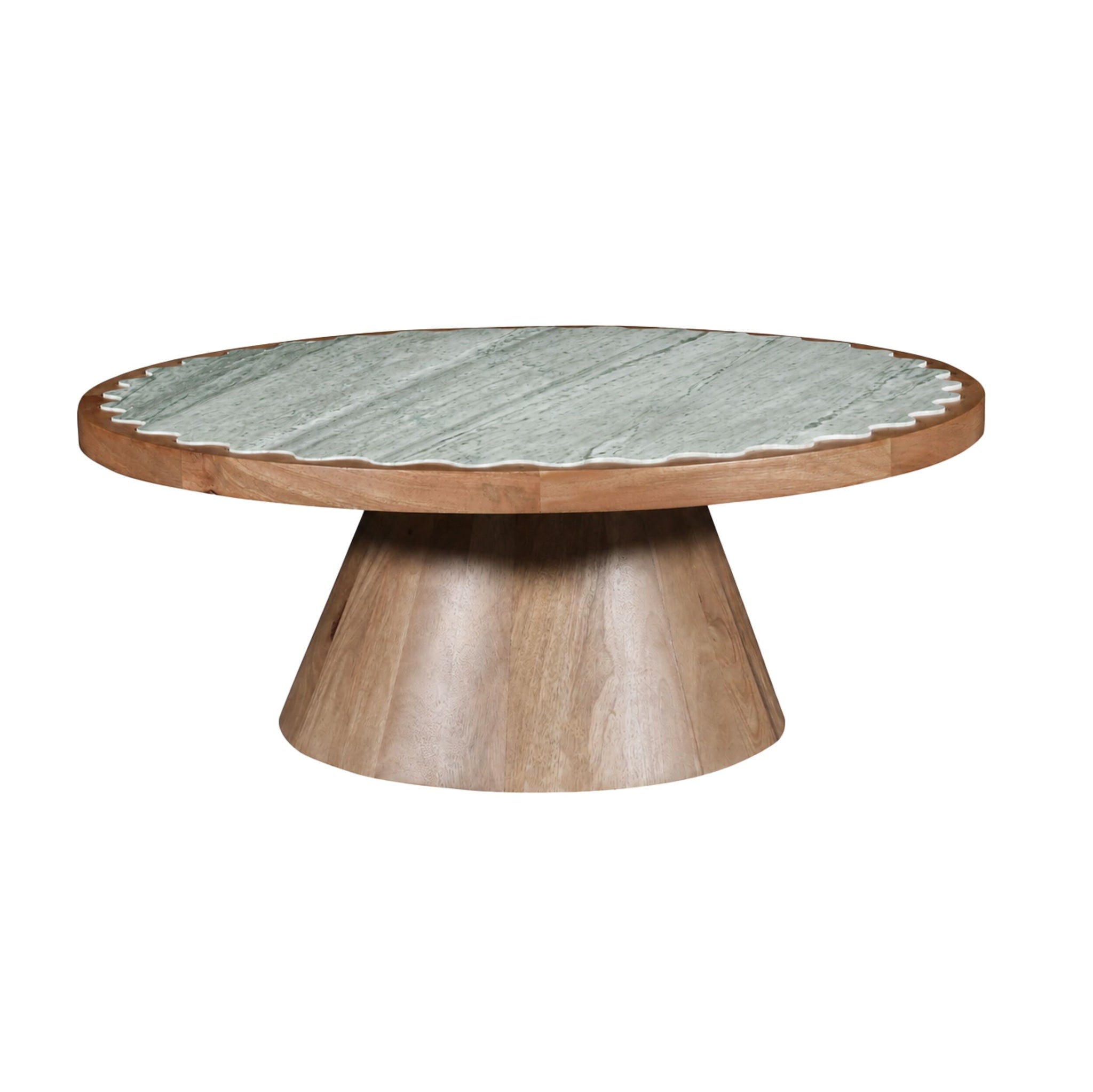 Kiara Scallop Marble Coffee Table