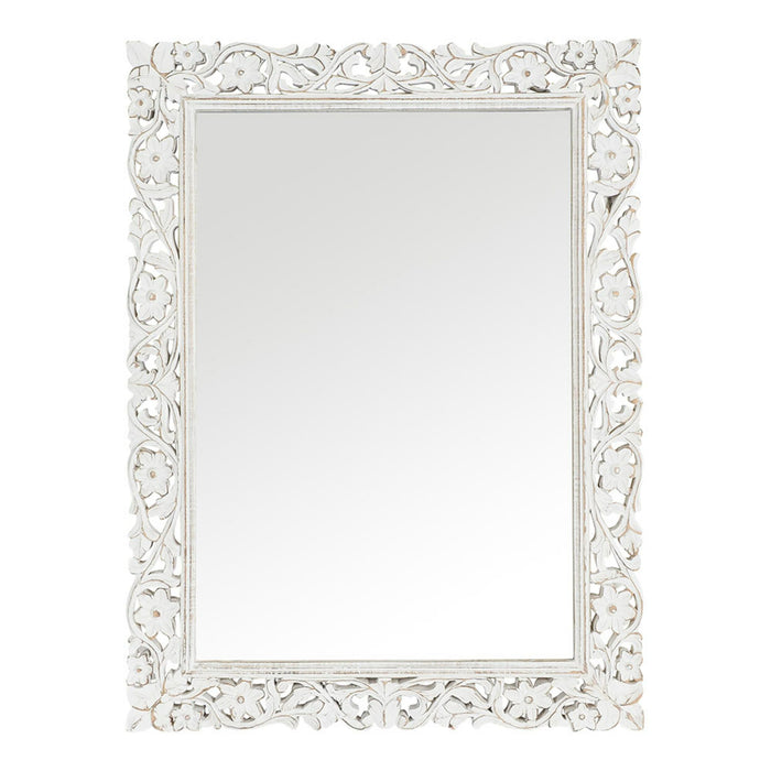 Frieze Hand Carved White Mirror 120x90cm