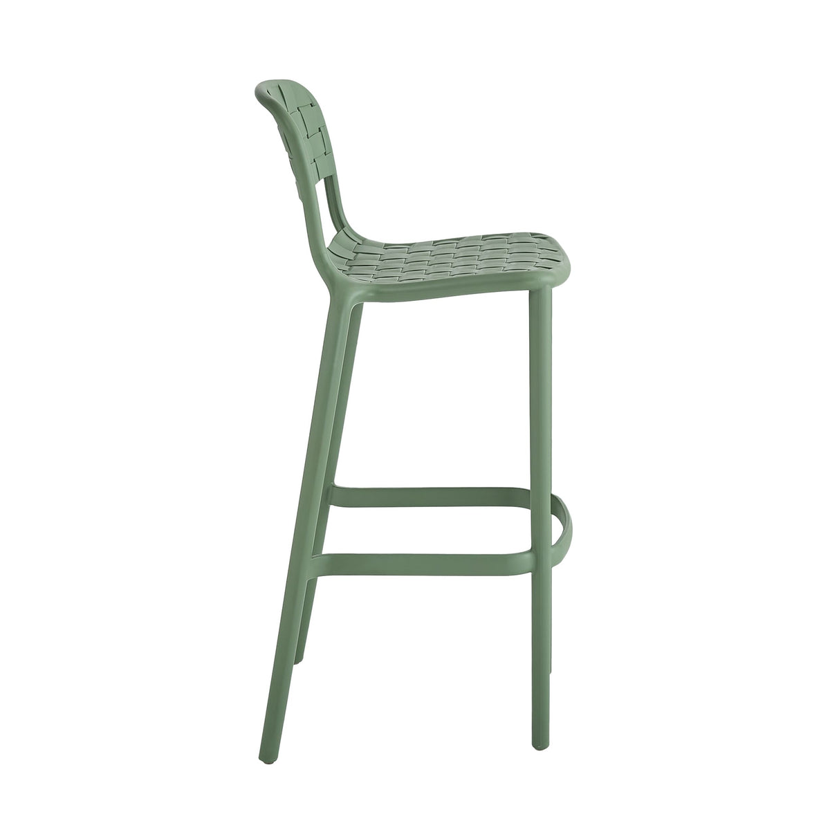 Em Weave Bar Stool Fennel Green