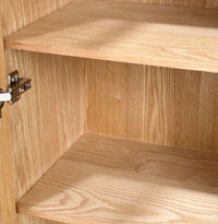 Paige Curved Display Cabinet Natural