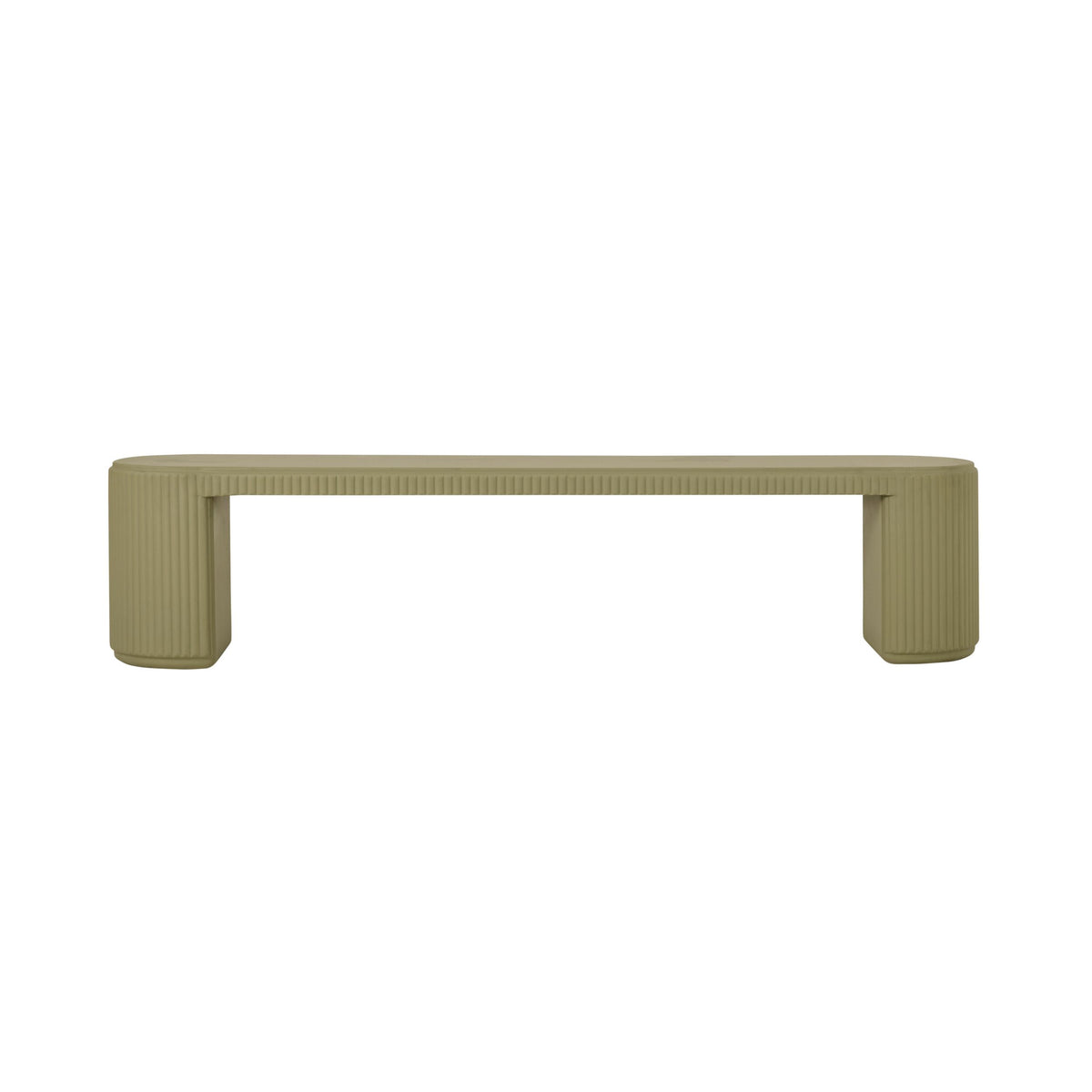 Ravello Ripple Bench 200cm Olive