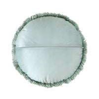 Frida Embroidered Velvet Round Cushion