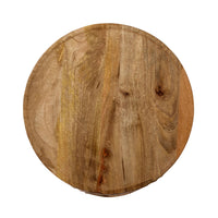 Eco Sole Carved Wooden Side Table Large 48cm