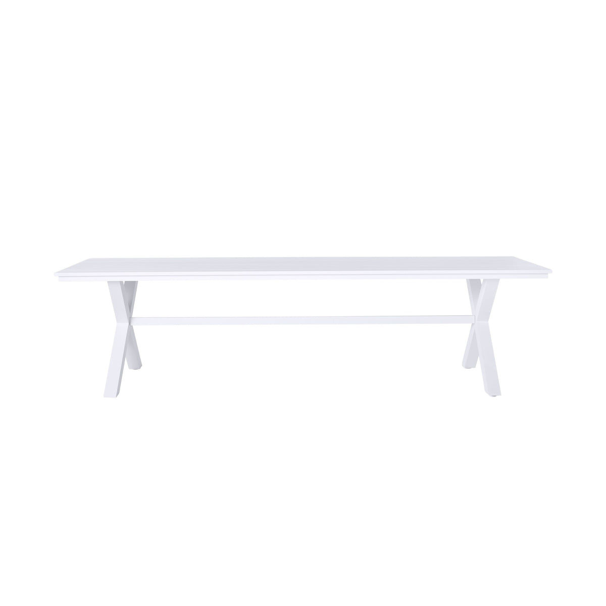 Blake Aluminium Dining Table 300cm White