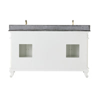 Rosette Granite Top Double Vanity White 1550mm