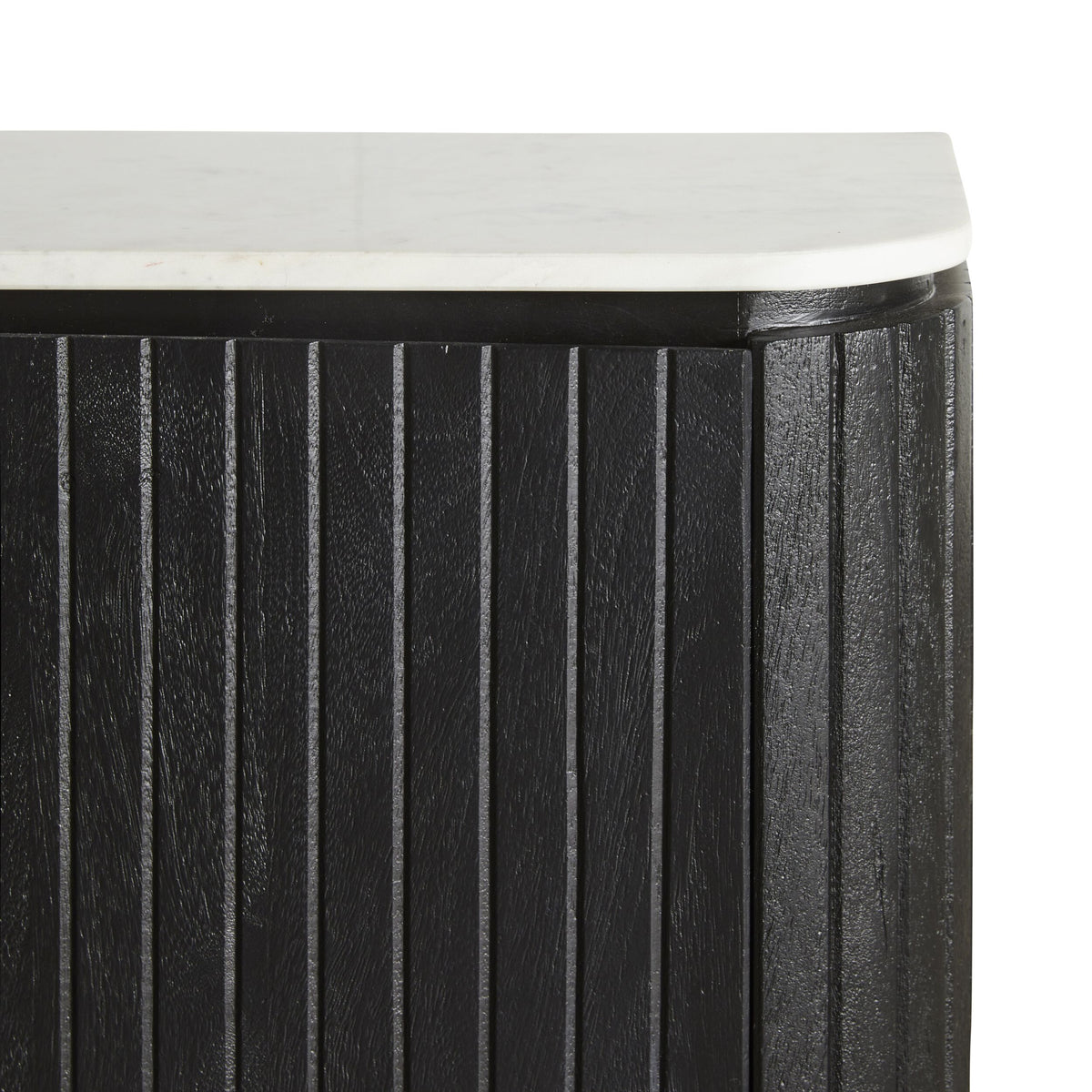 Deva Bedside with Marble Top Black