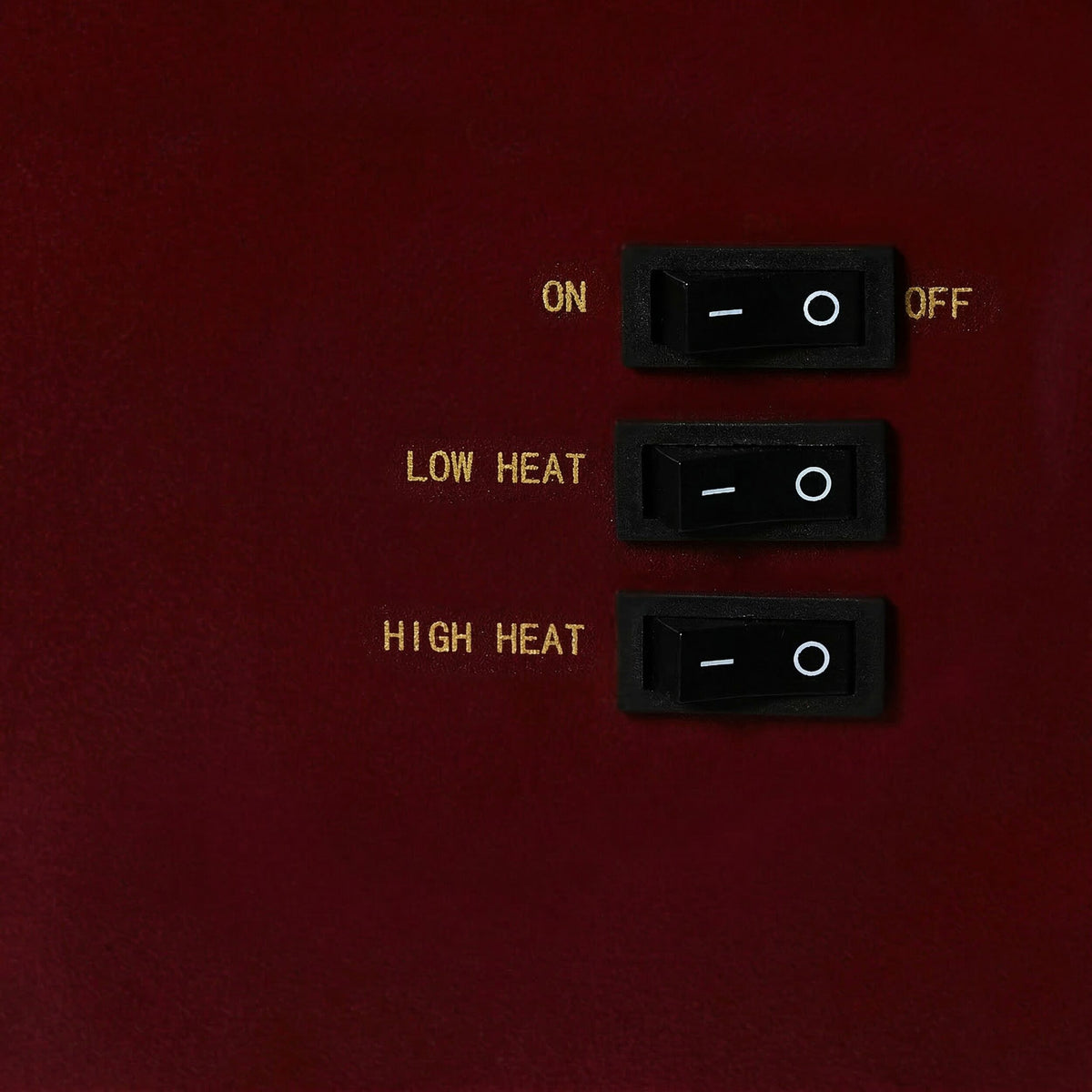 Bromley Electric Fireplace Burgundy