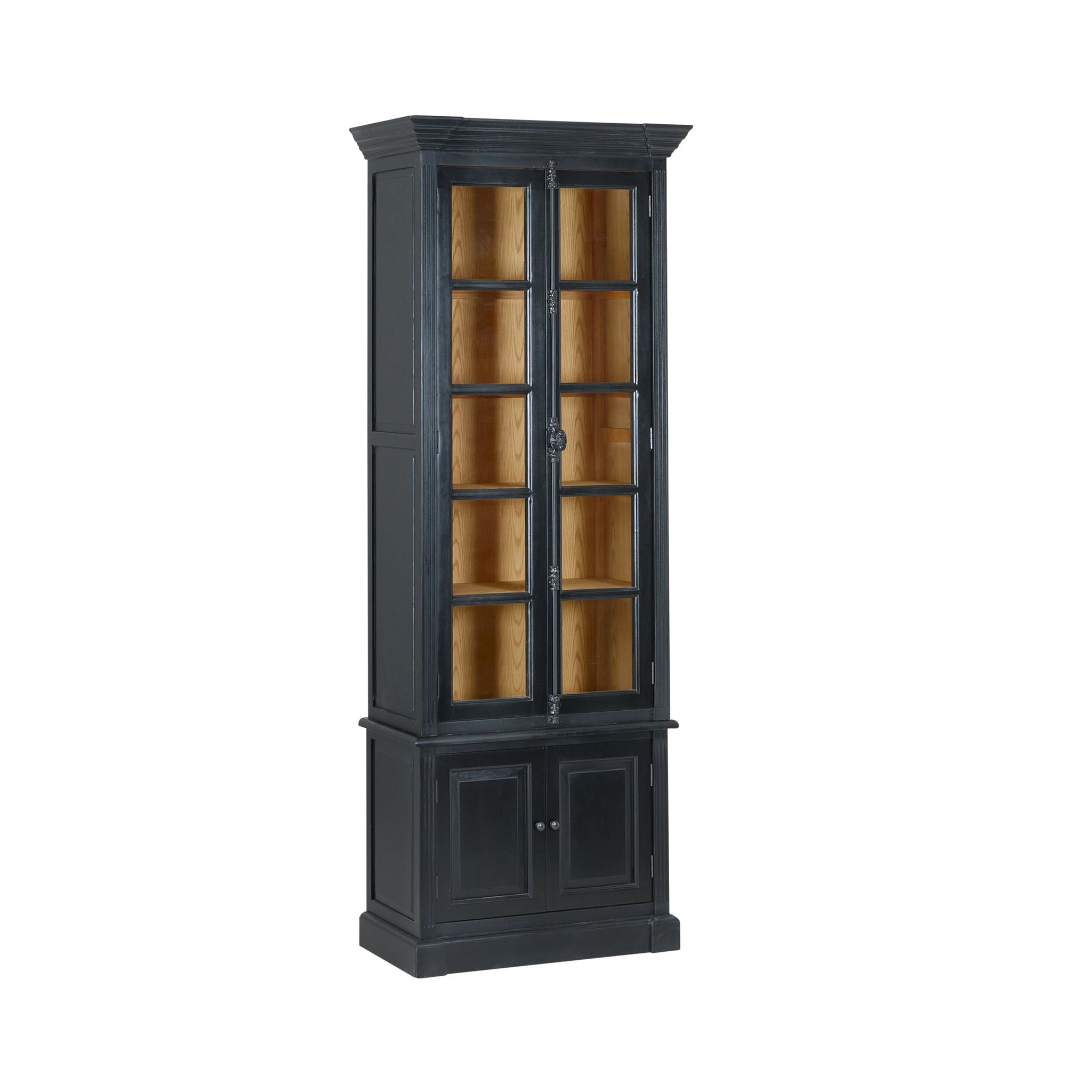 Camille 2 Door Display Cabinet Black