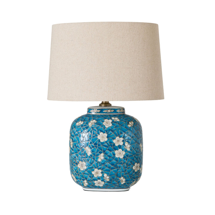 Cherry Blossom Table Lamp Blue 51cm
