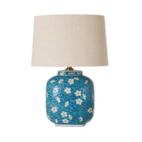 Cherry Blossom Table Lamp Blue 51cm