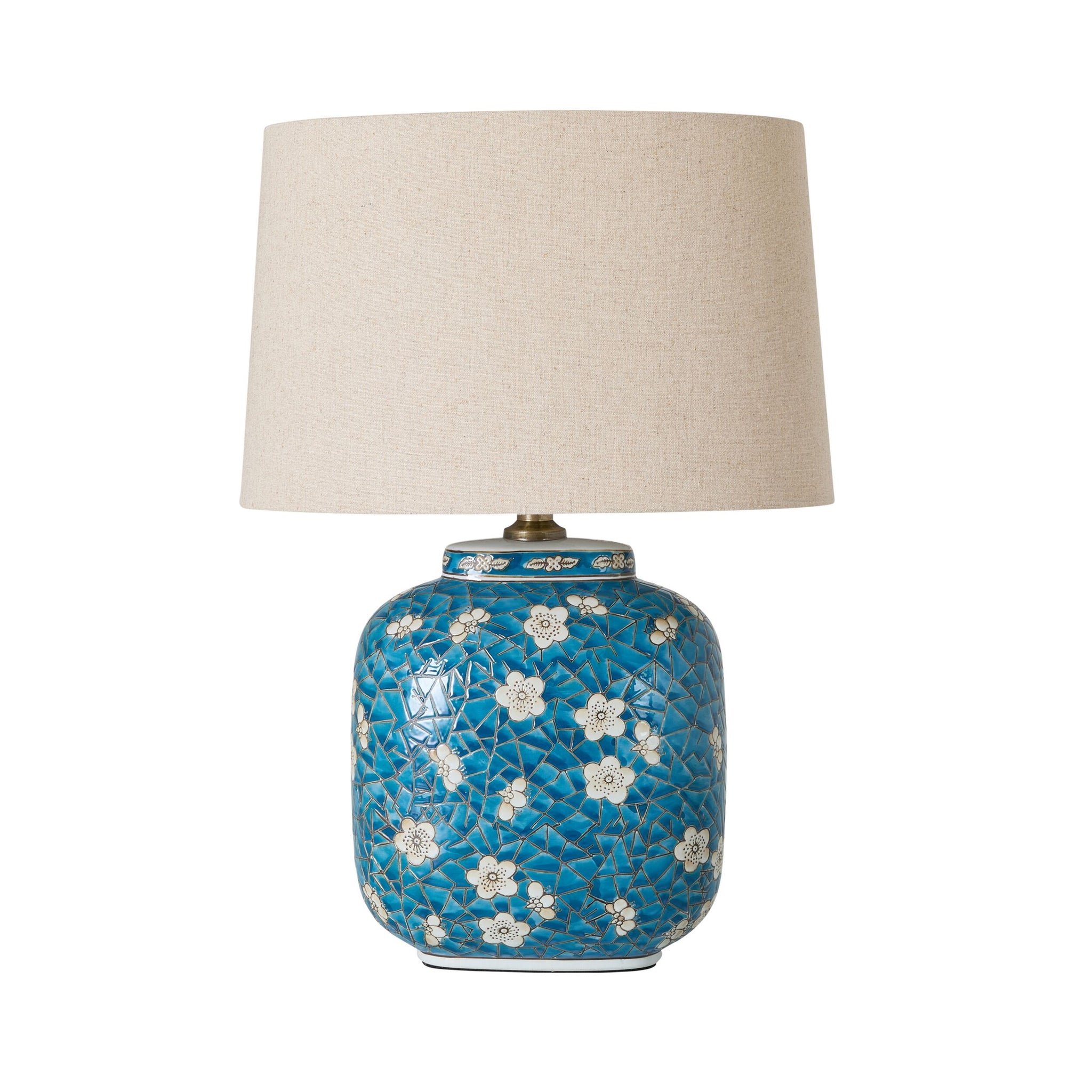 Cherry Blossom Table Lamp Blue 51cm