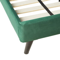 Pleat Bed Queen Emerald